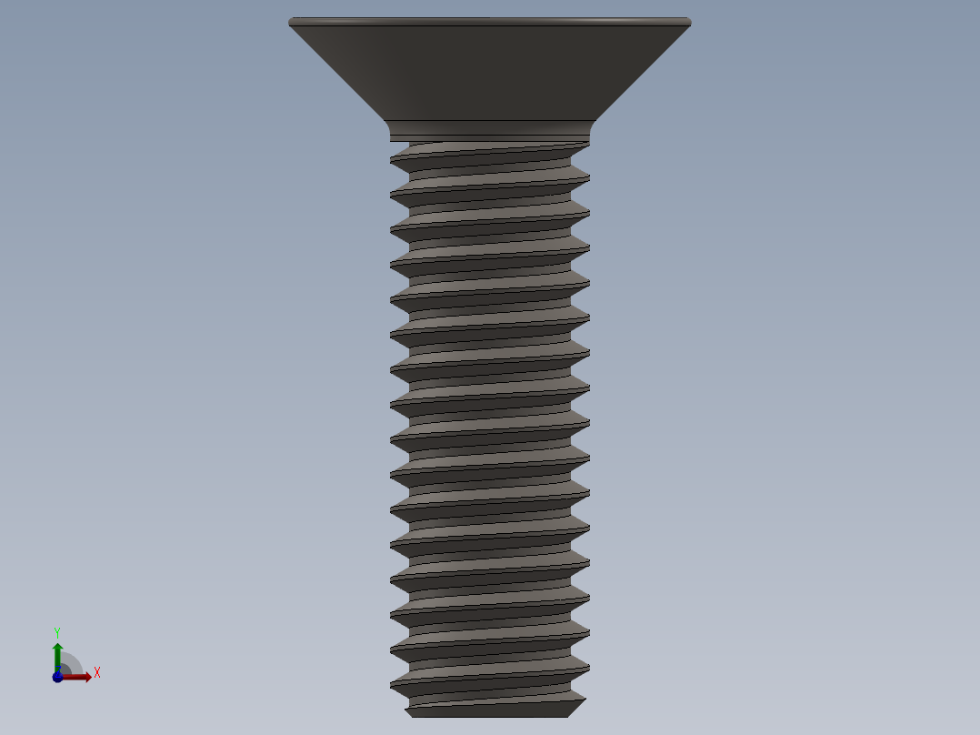 Screw_ISO_10642_M4x14_A2.SLDPRT前视图