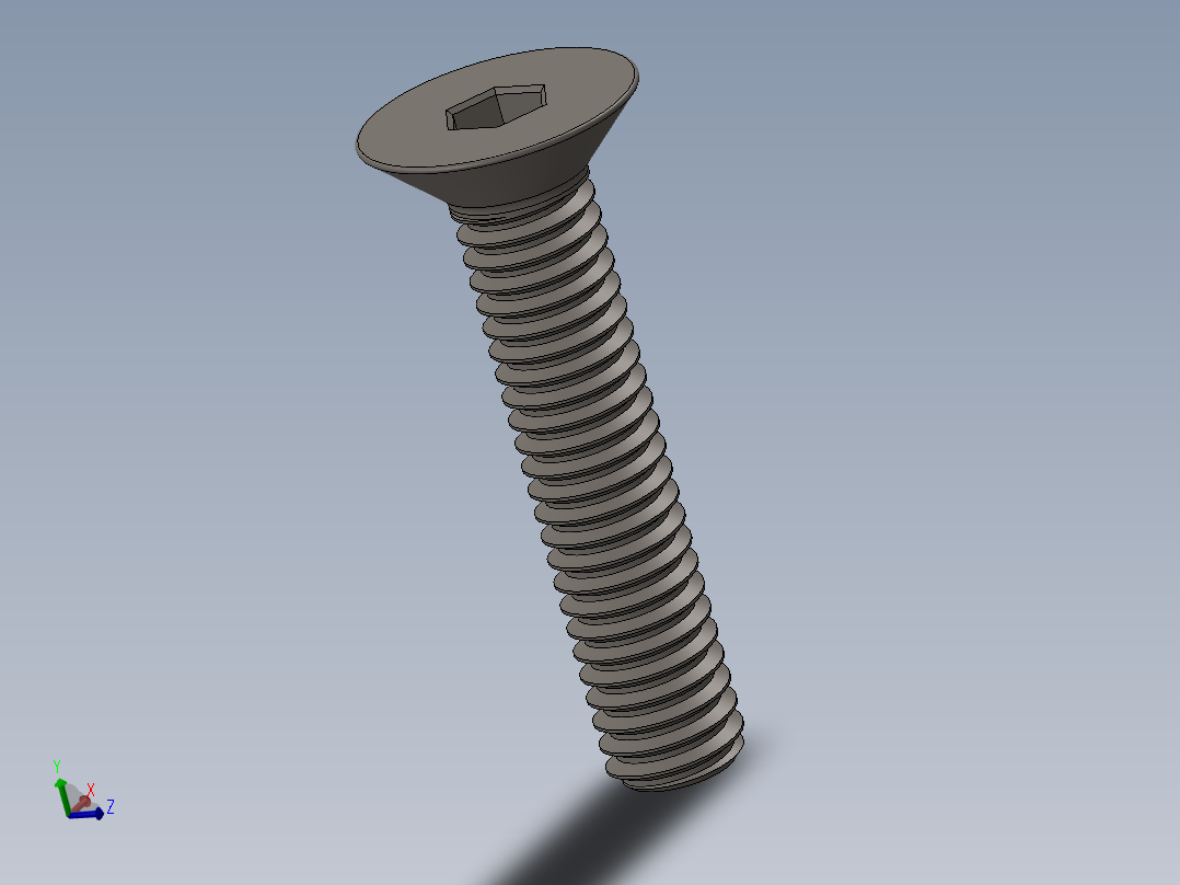 Screw_ISO_10642_M4x20_A2.SLDPRT主视图