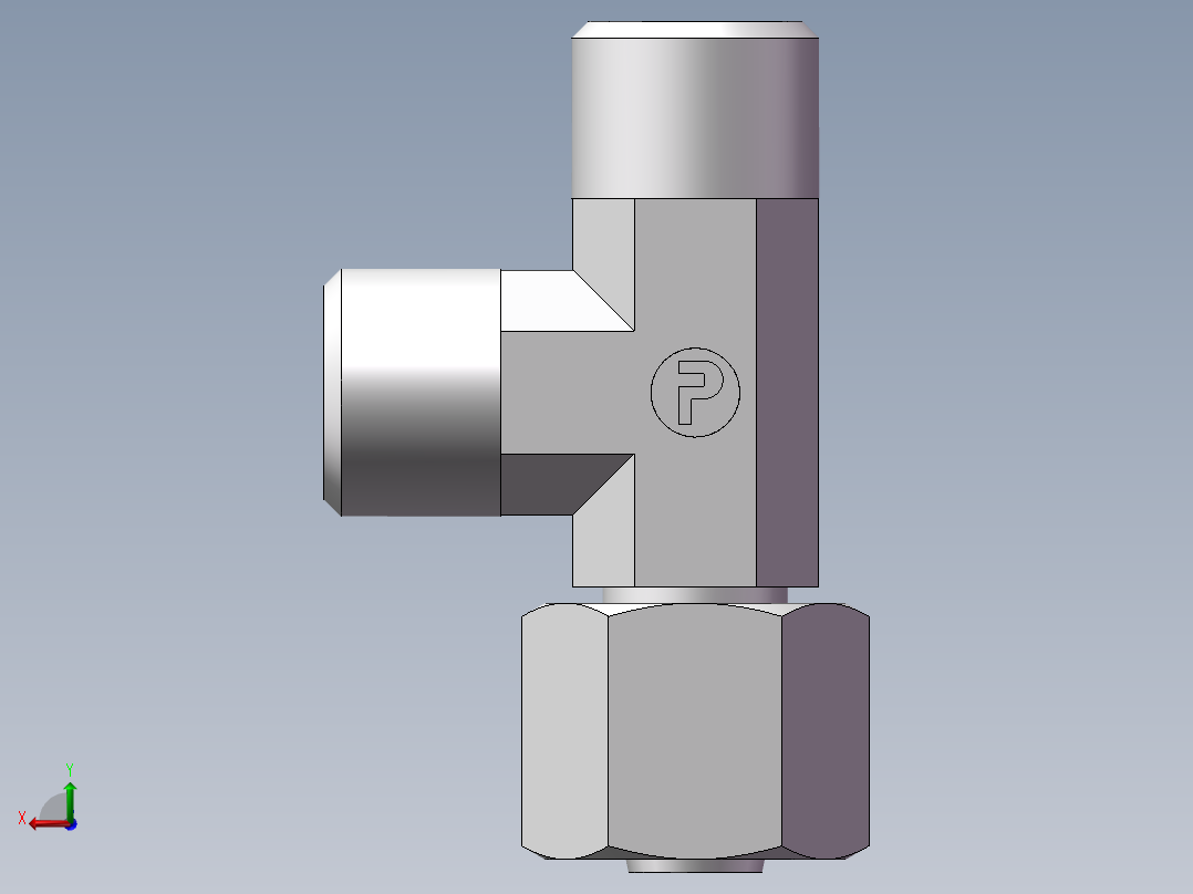 CC+CD 三通组合接头、CC-14后视图