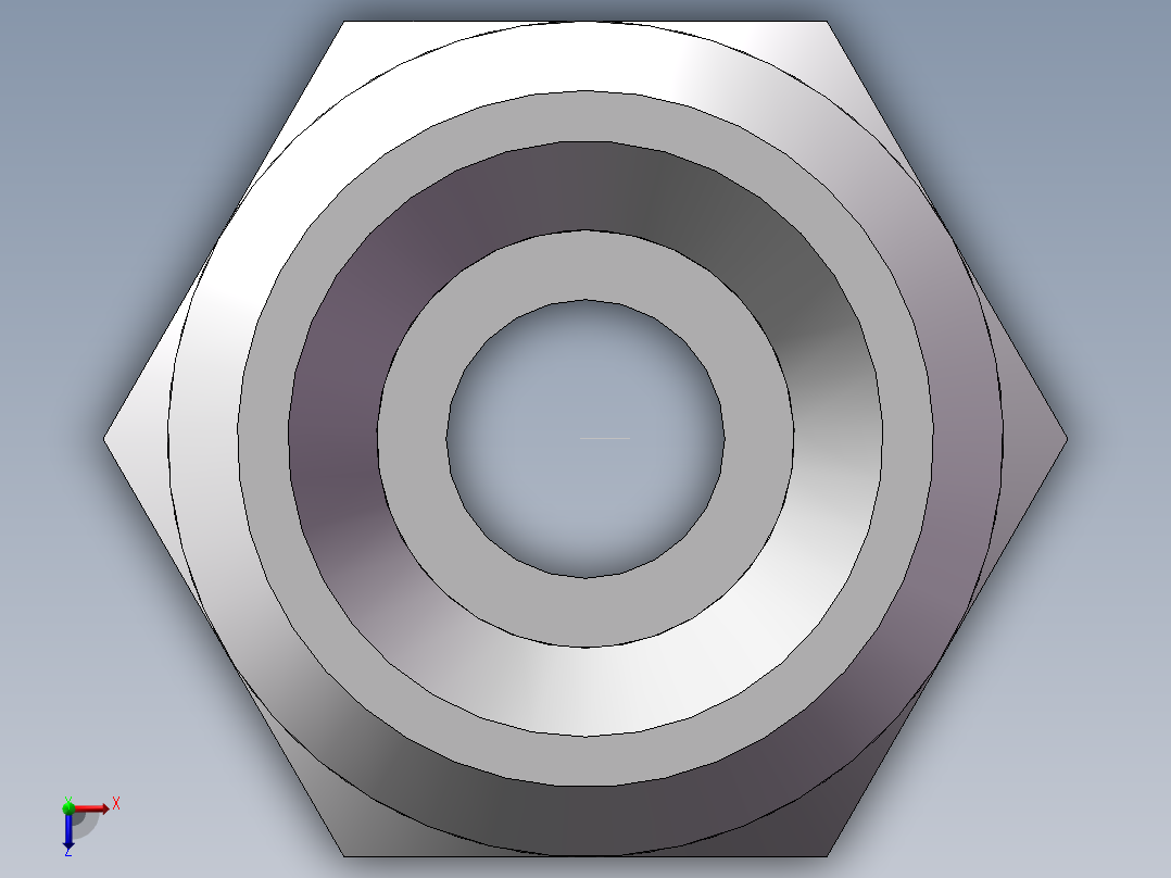 英制锥管螺纹直接头、1CT-12-02SP俯视图