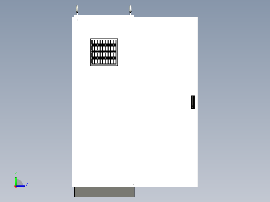 控制柜拼柜变频器+变频器星三角控制柜左视图