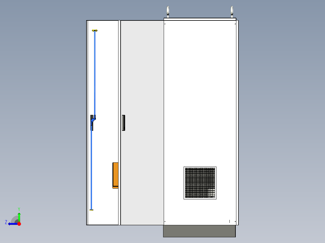 控制柜拼柜变频器+变频器星三角控制柜右视图