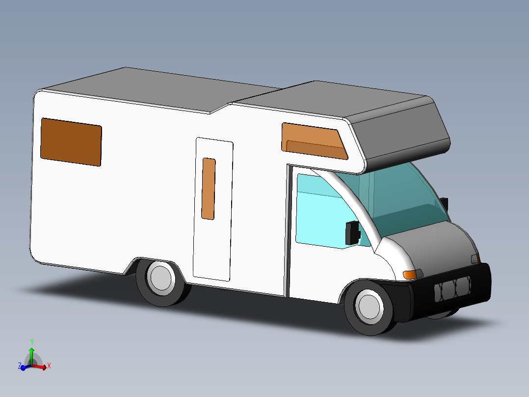 A3003582-迷你货车房车主视图