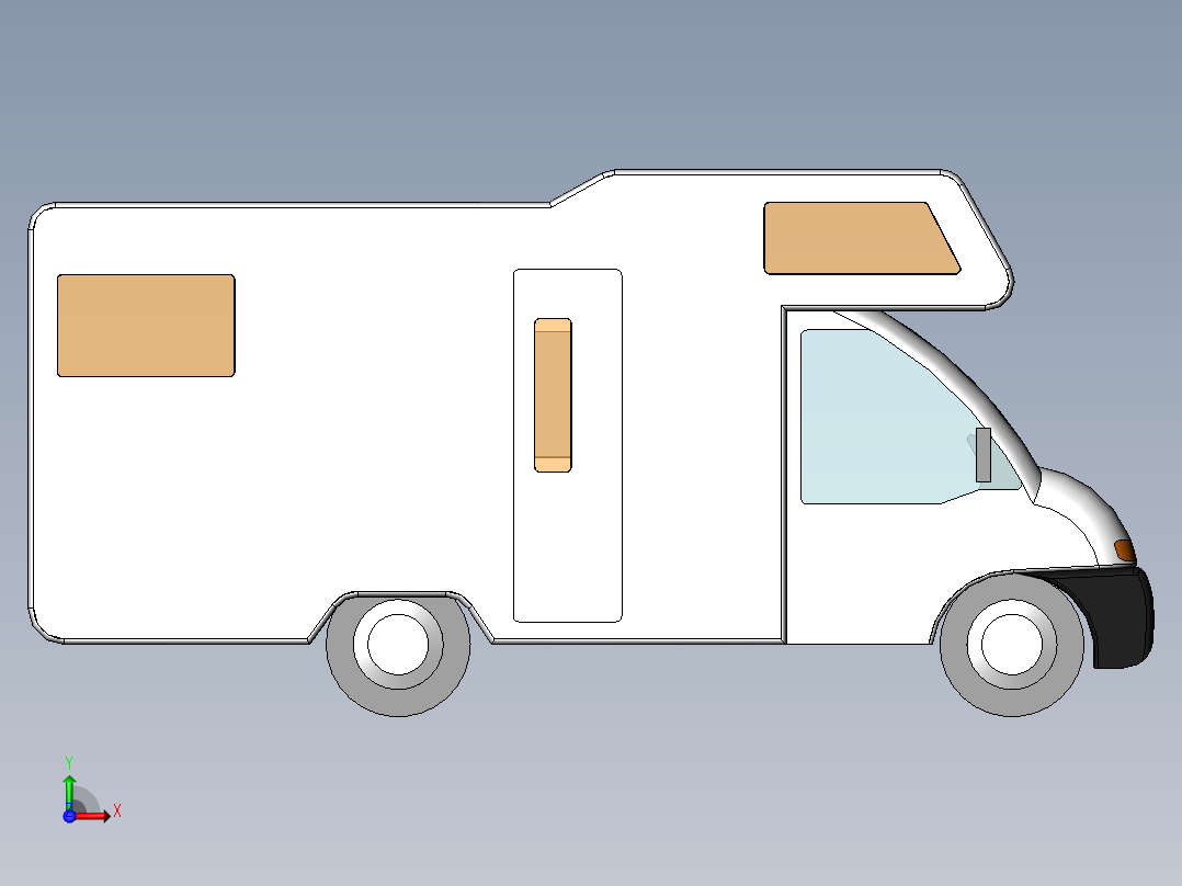 A3003582-迷你货车房车前视图