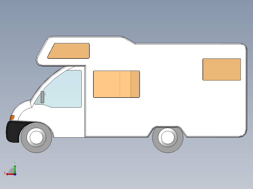 A3003582-迷你货车房车后视图