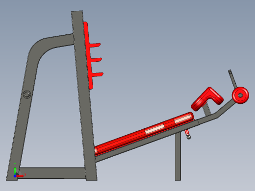 B3003757-下斜平板卧推健身器材前视缩略图