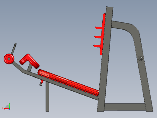 B3003757-下斜平板卧推健身器材后视缩略图