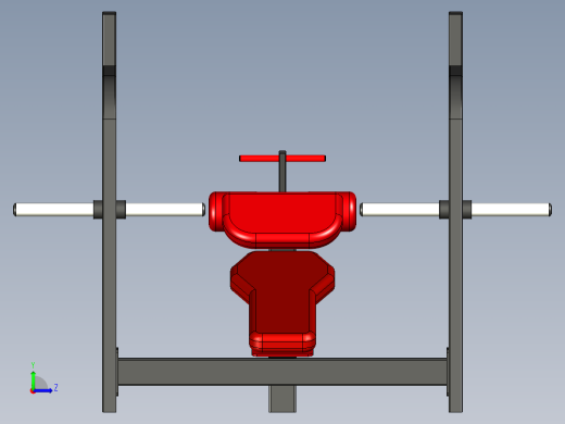 B3003757-下斜平板卧推健身器材左视缩略图