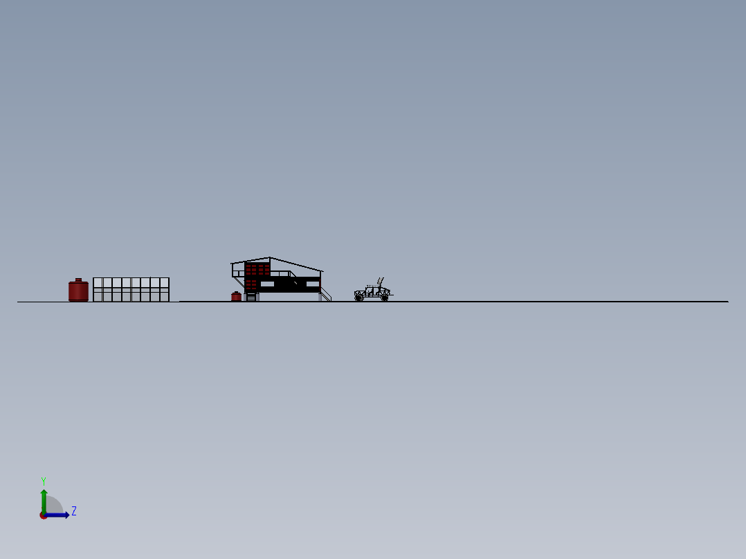 房子、建筑(117)左视图