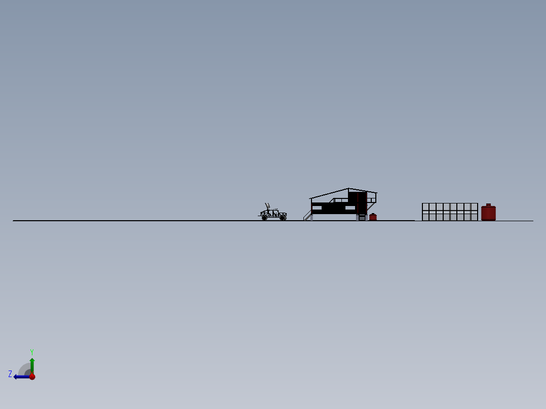 房子、建筑(117)右视图