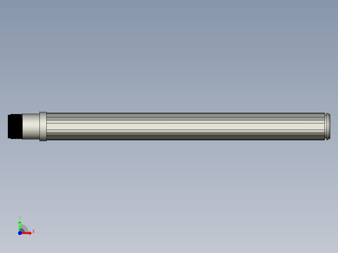 工程钻机立轴加工工艺设计含NX三维及2张CAD图前视图