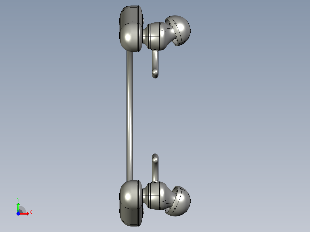 蓝牙运动耳机设计stp--1097232-50前视图