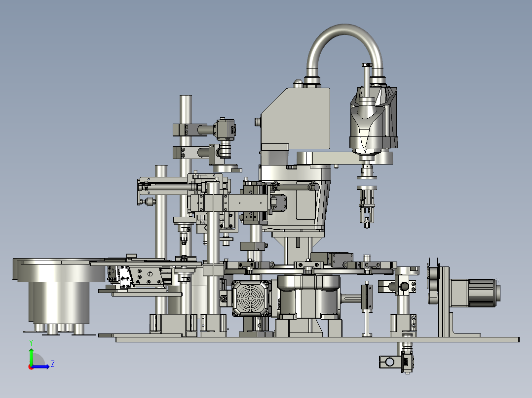 JALD23-4-阻尼组装整线中段左视图