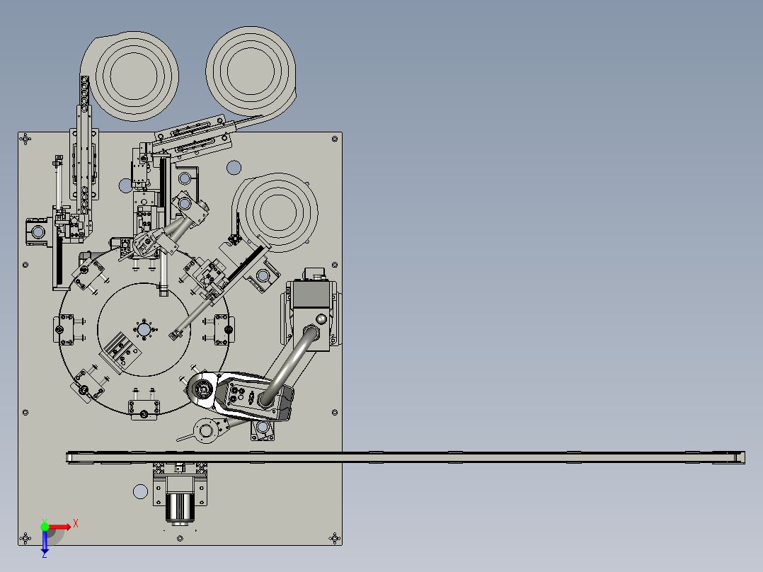 JALD23-4-阻尼组装整线中段俯视图