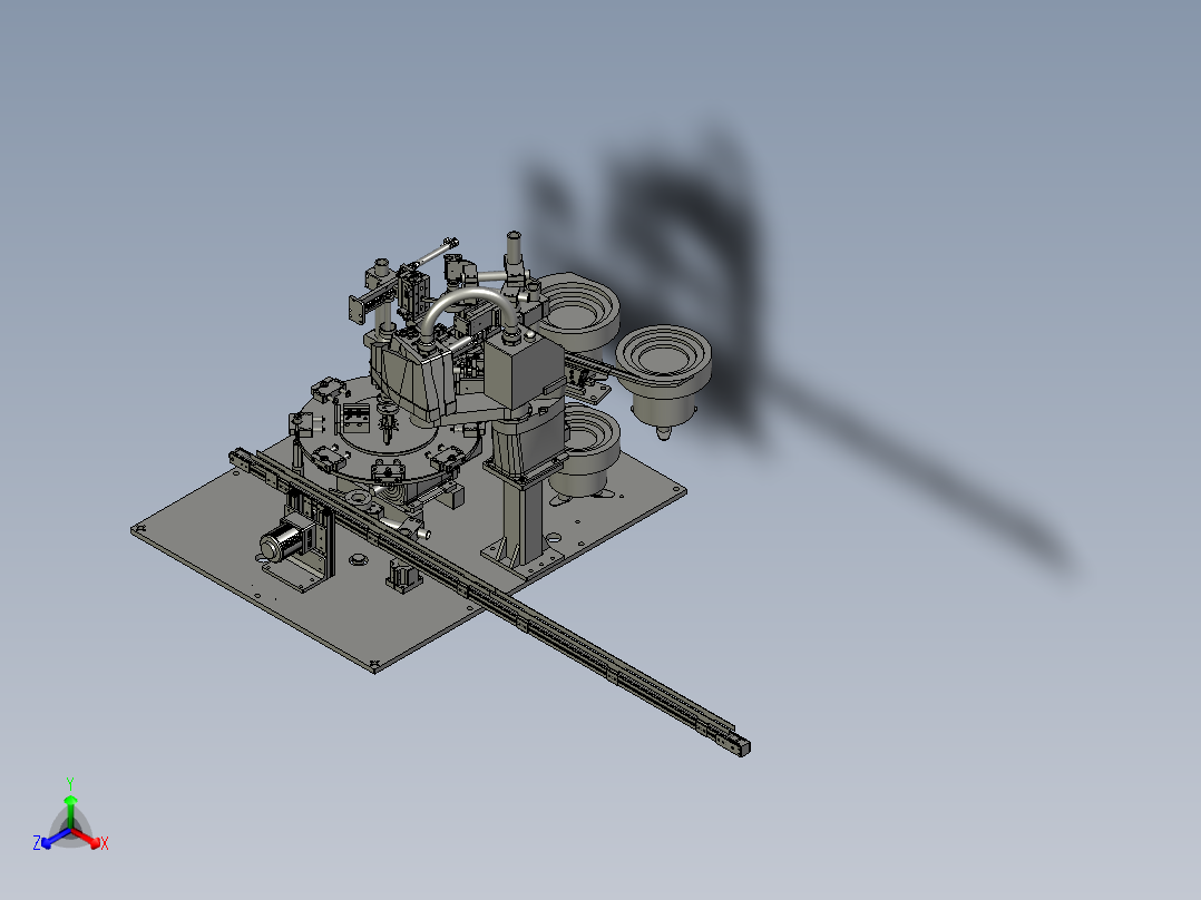 JALD23-4-阻尼组装整线中段正等轴测图