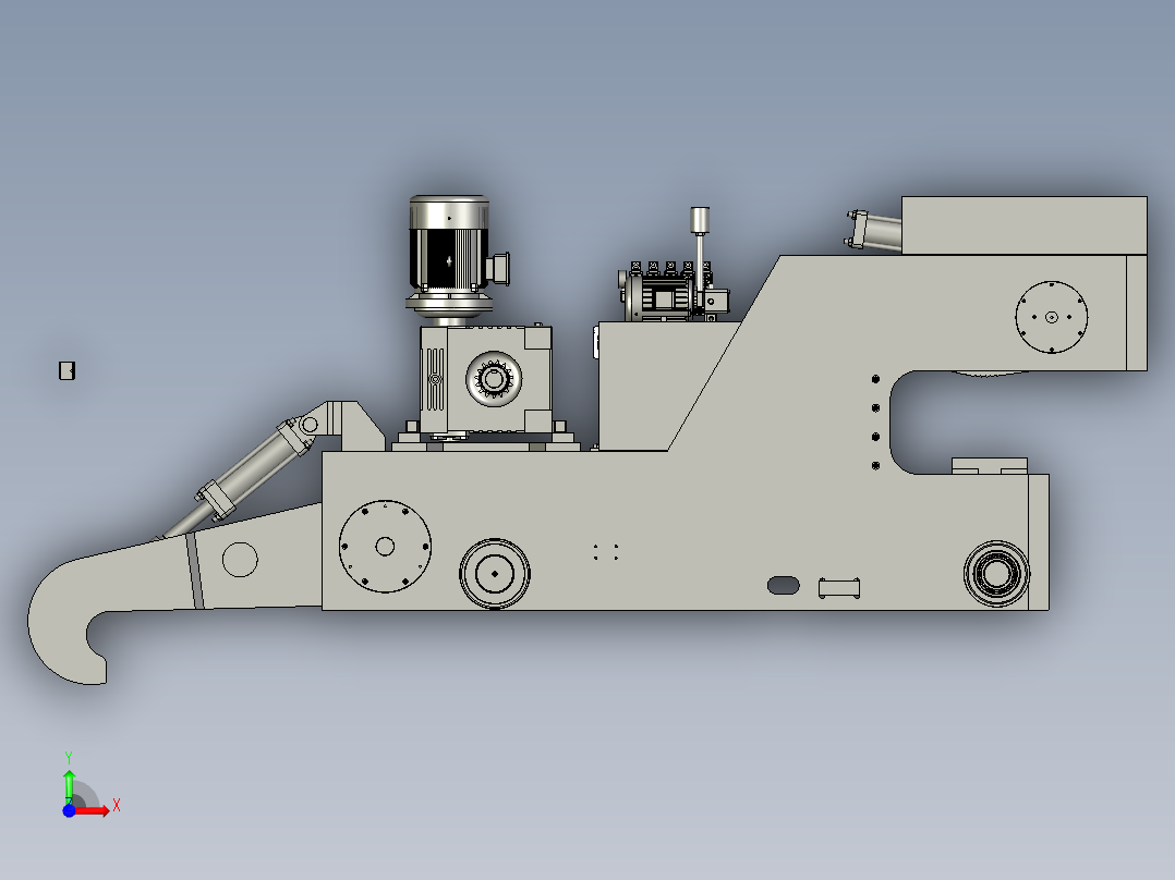 移动端钳口组件前视图