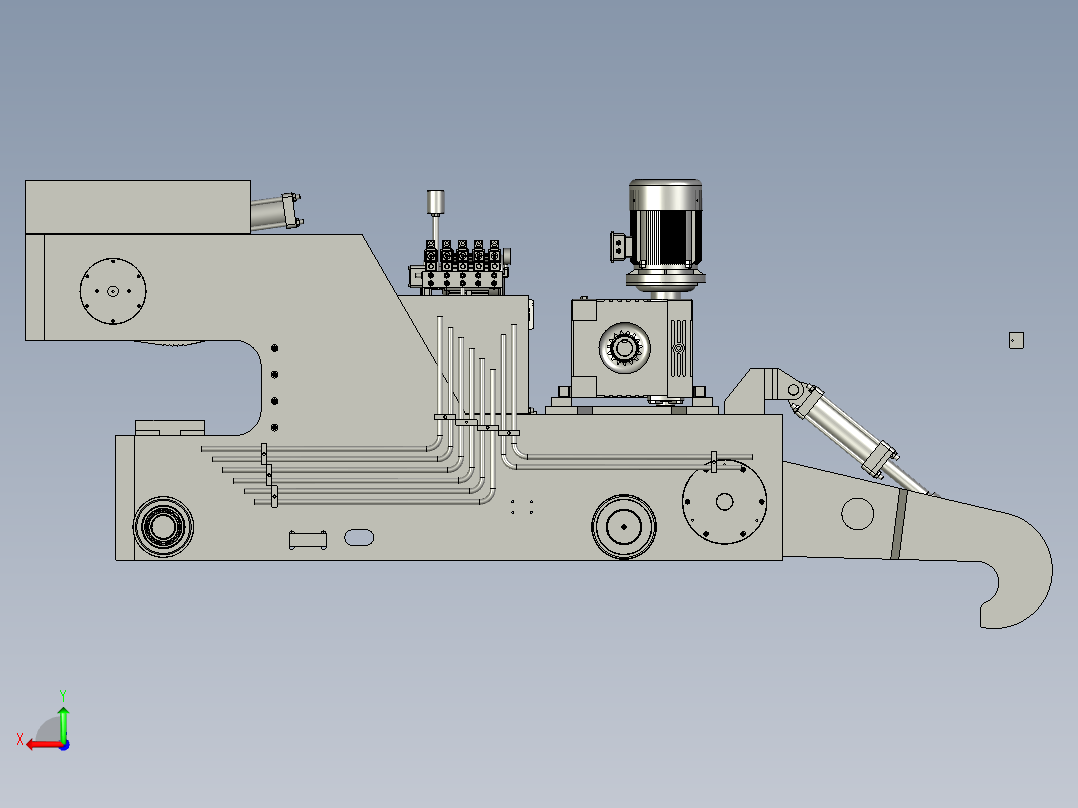 移动端钳口组件后视图