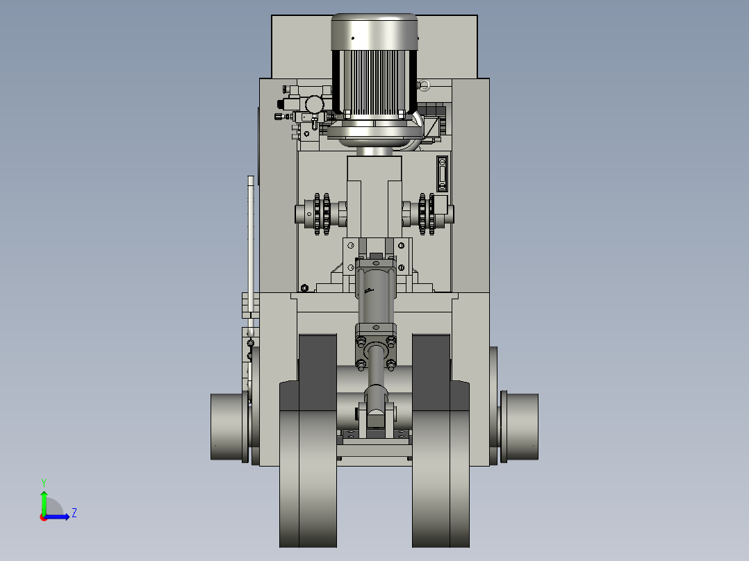 移动端钳口组件左视图