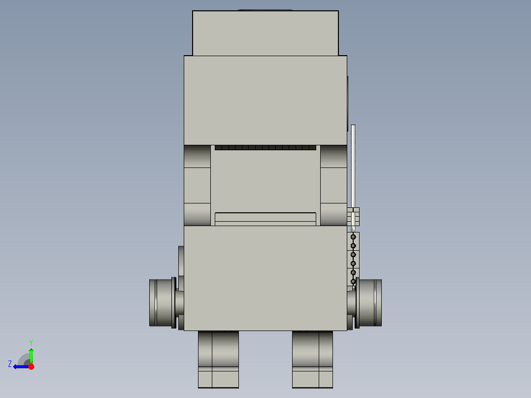 移动端钳口组件右视图