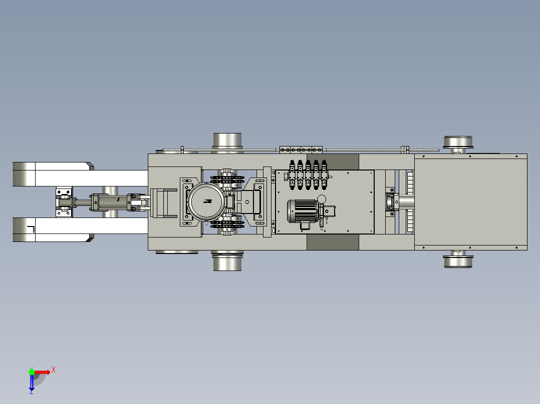 移动端钳口组件俯视图