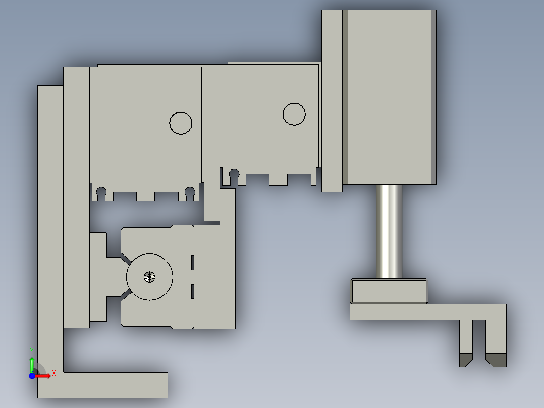 接力送料装置前视图
