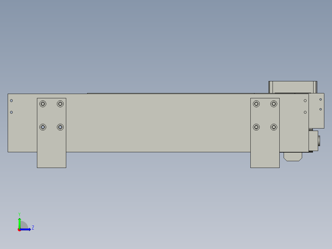 接力送料装置左视图