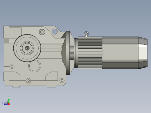 JRTK97DS112M4-180-A电机减速机组右视缩略图