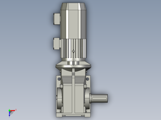 JRTK97DS112M4-180-A电机减速机组俯视缩略图