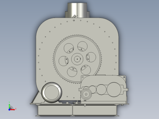 污泥干化用桨叶式干燥机前视缩略图