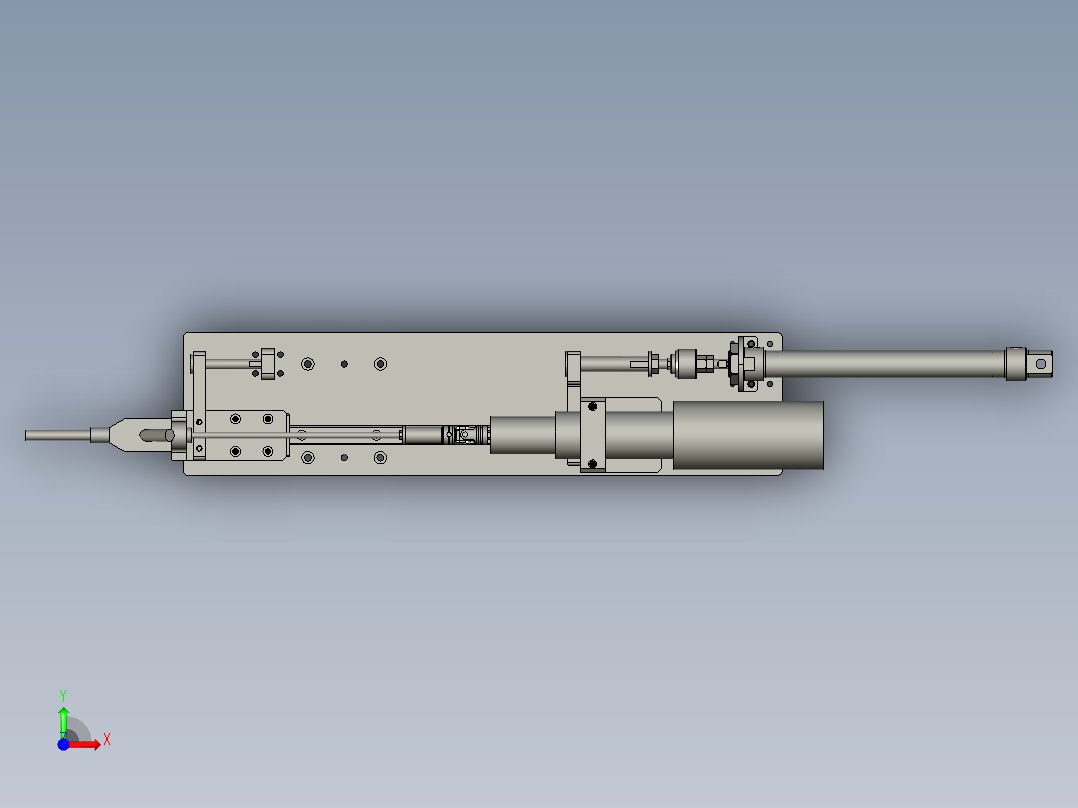 锁付组合前视图