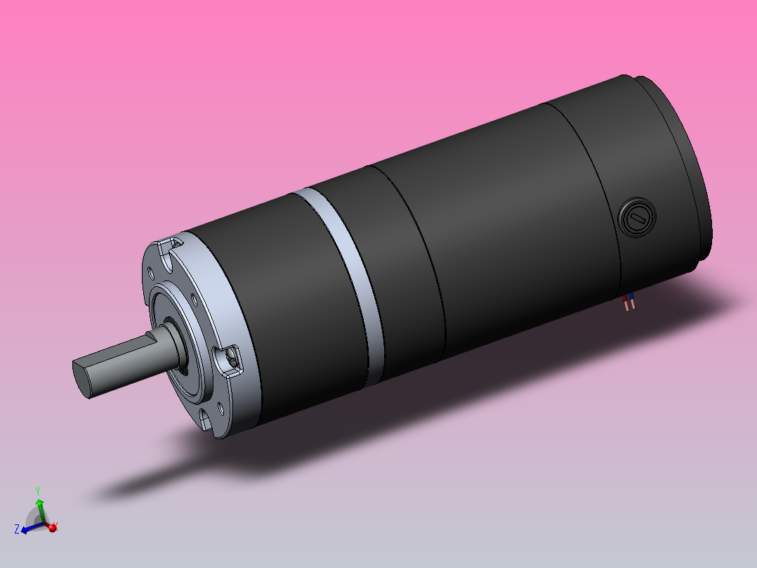 沙洋叶齿轮电机IG-90GM L73.8主视图