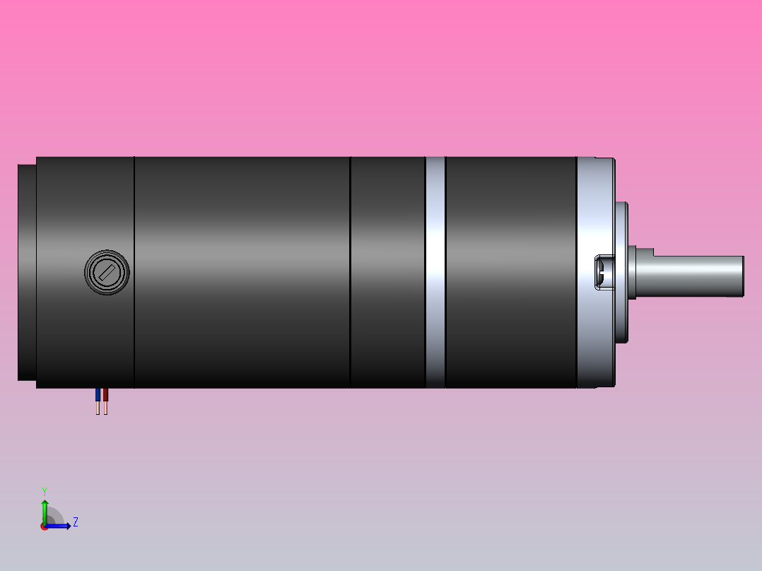 沙洋叶齿轮电机IG-90GM L73.8左视图