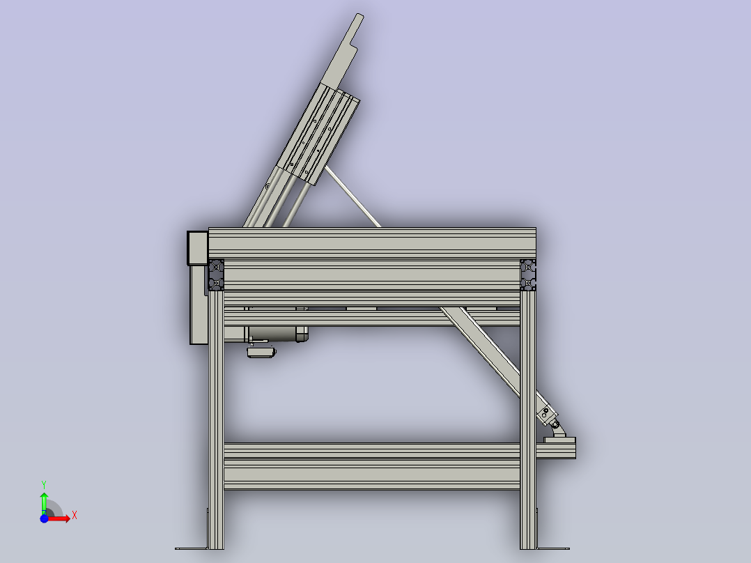 装箱工位前视图