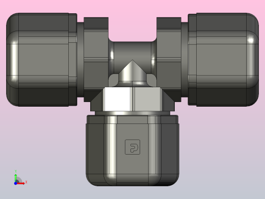 三通接头P6TU6前视缩略图
