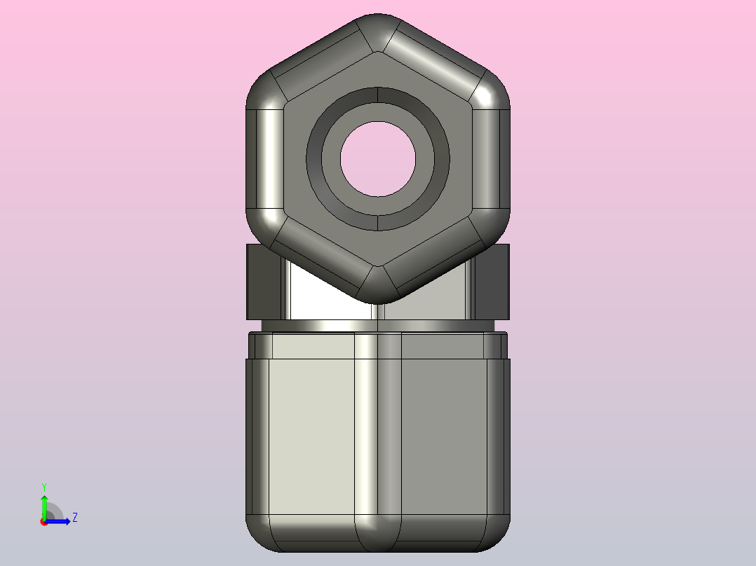 三通接头P6TU6左视图