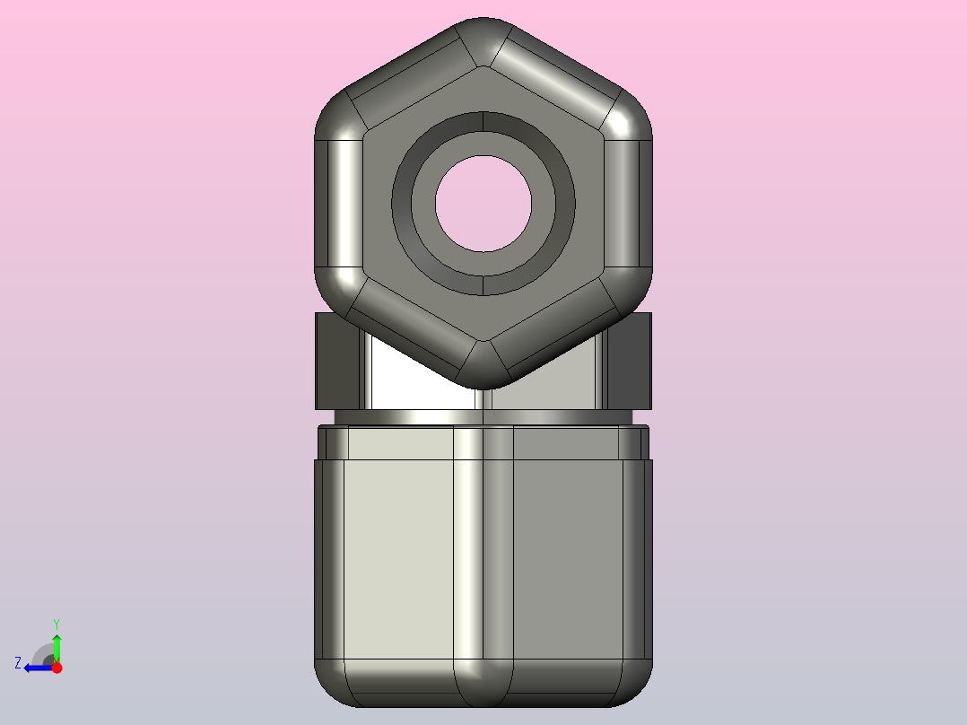 三通接头P6TU6右视图