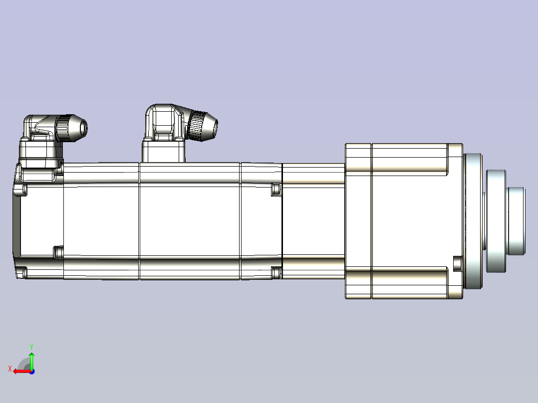 JSCC精研伺服减速电机 80mhf4后视图