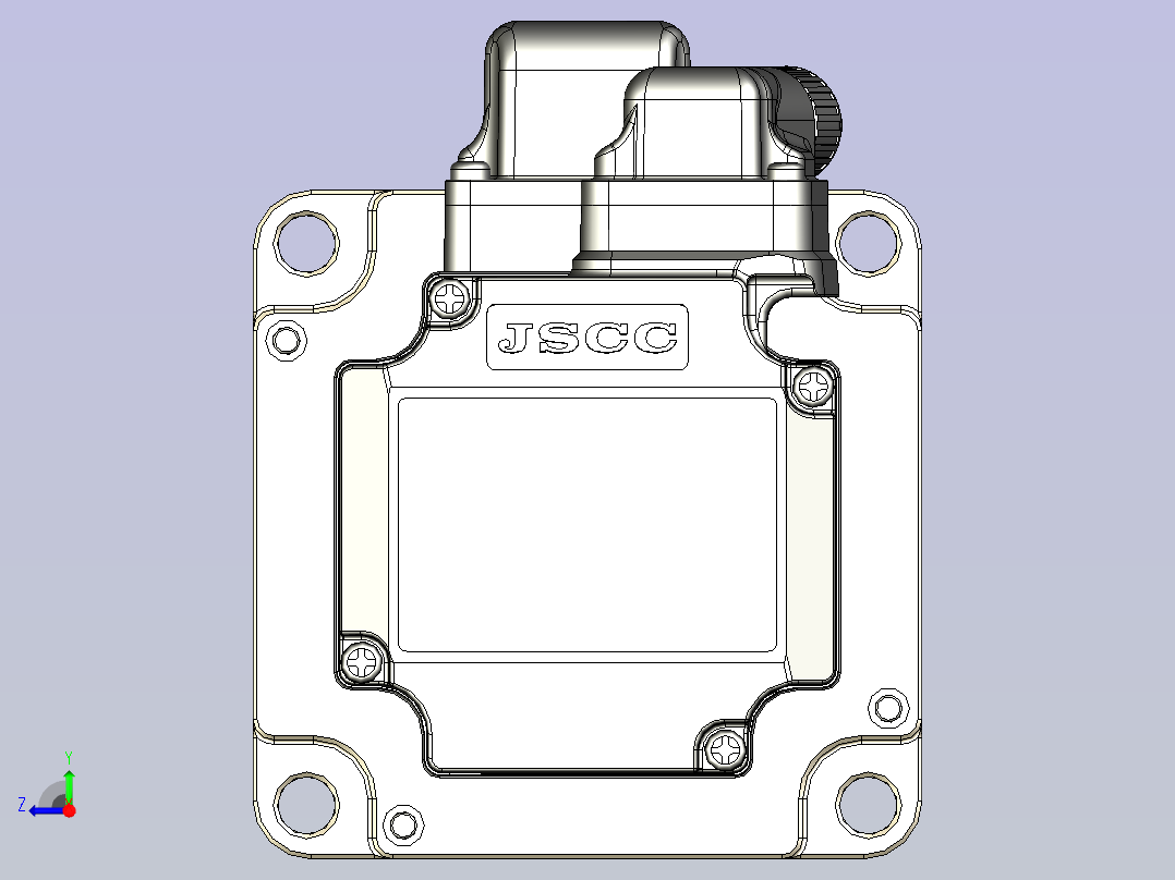JSCC精研伺服减速电机 80mhf4右视图