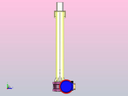 2.2千瓦NMRV线性执行器3D图纸 STP格式左视缩略图