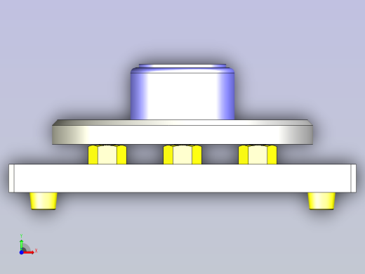 一种粘接用转台3D图纸前视缩略图
