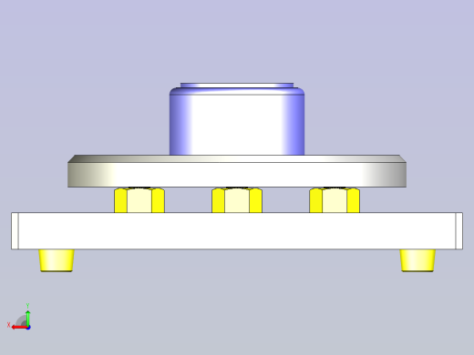 一种粘接用转台3D图纸后视缩略图