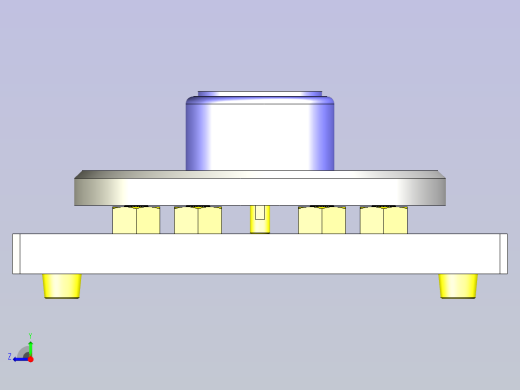 一种粘接用转台3D图纸右视缩略图
