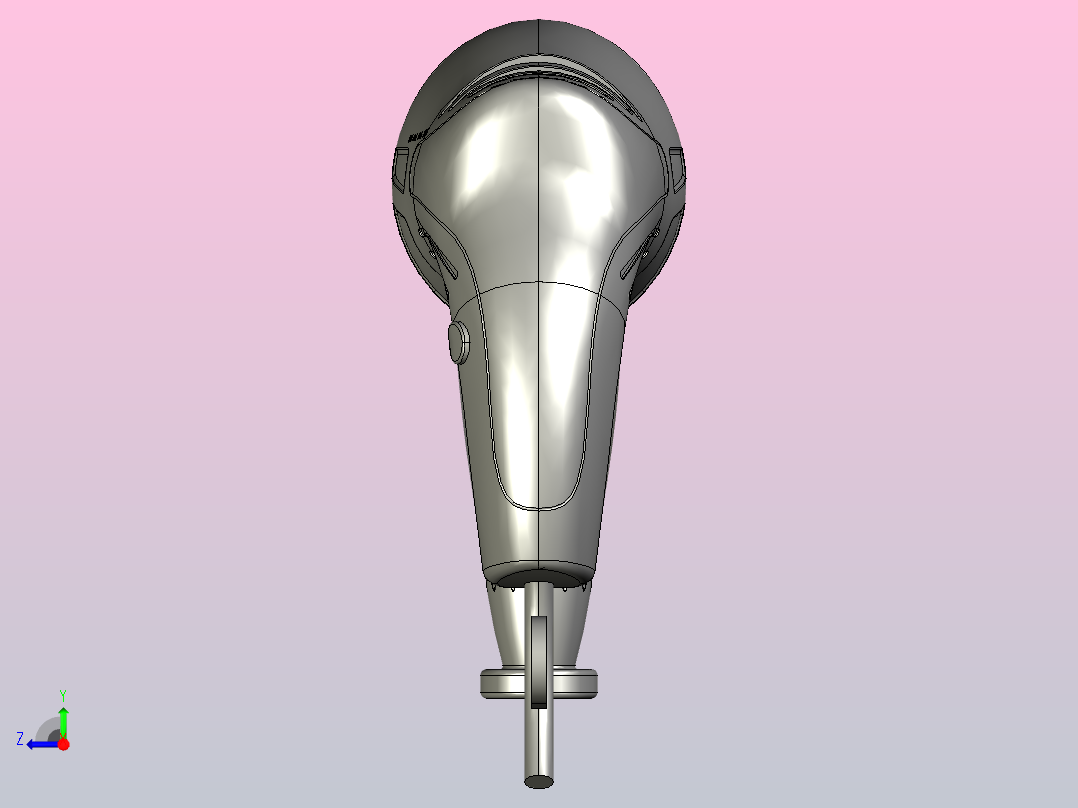 电钻3D模型右视图