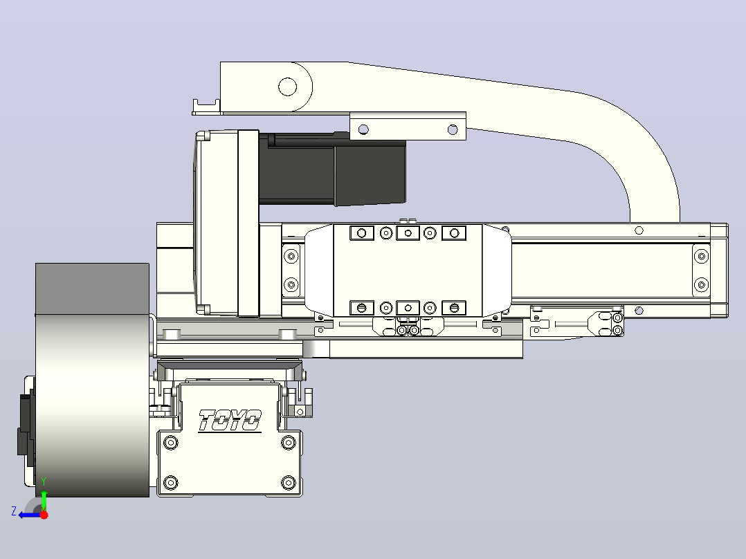 XYGT320-A1-50-100-M-C-0001负载5-8KG XY丝杆模组 内嵌式 XYGT320-A1 替换东佑达TOYO直线滑台模组右视图