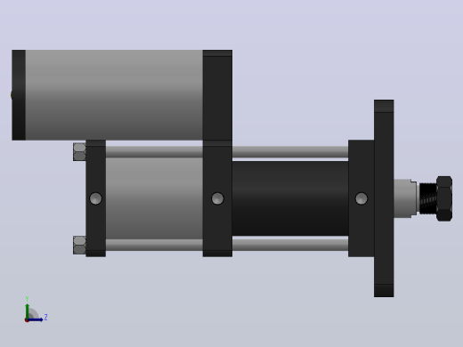 MPT-20T系列标准型[MPT-125-100-5-20T-M1-S1-0°]气压增压缸左视缩略图
