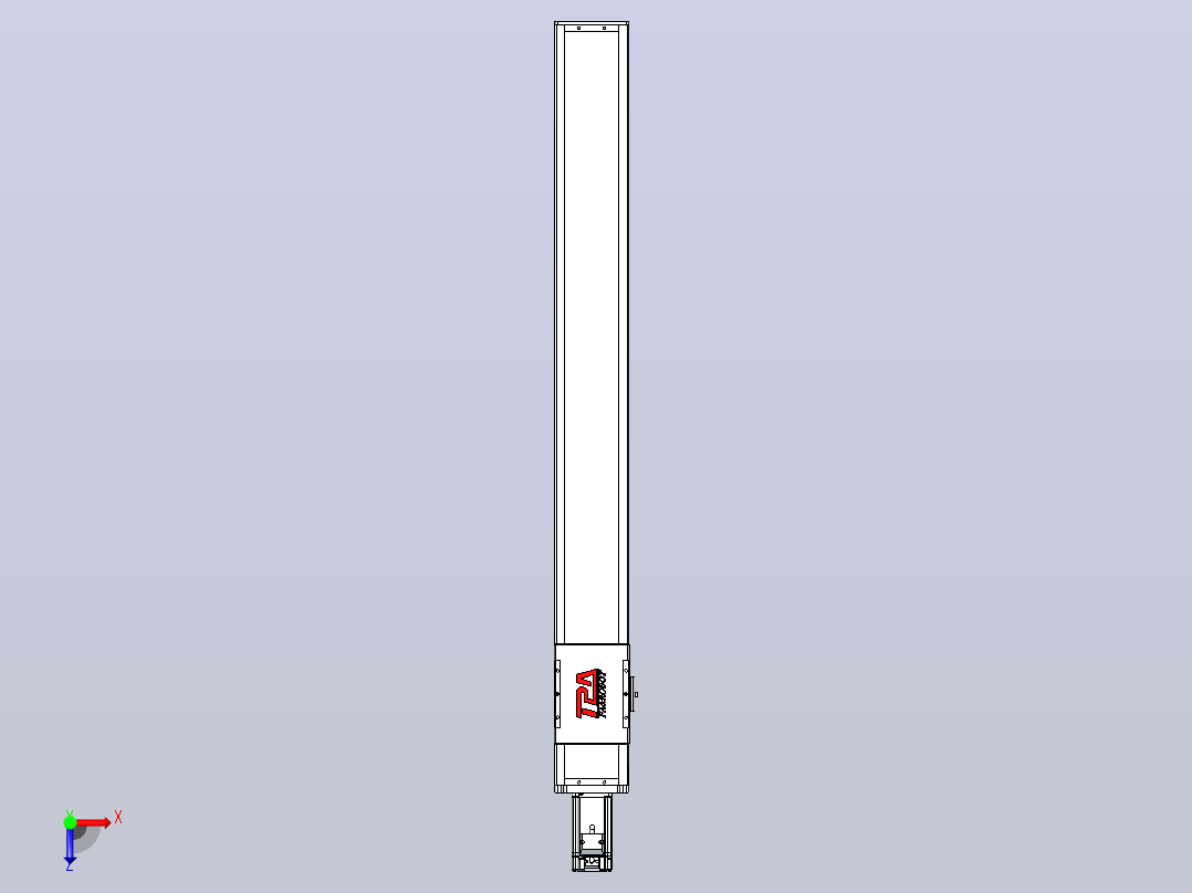 滚珠丝杠直线轴带导轨全封闭TPA-HCR-110D-1610C-L900-M-C-P40-N3俯视图