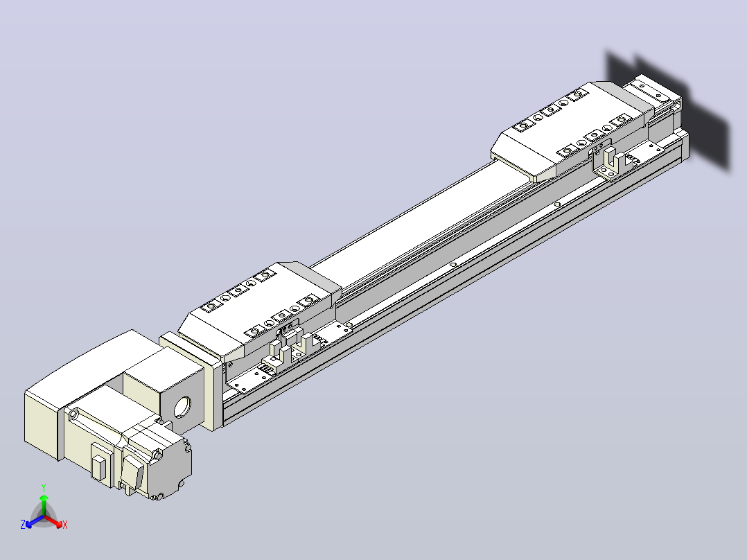 皮带直线轴双滑块型TPA-GCBS-50-P42-L75-QL-M10-N3主视图