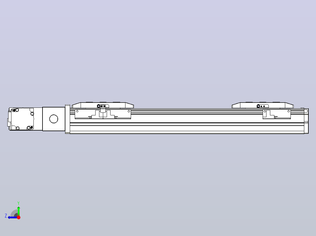皮带直线轴双滑块型TPA-GCBS-50-P42-L75-QL-M10-N3右视图