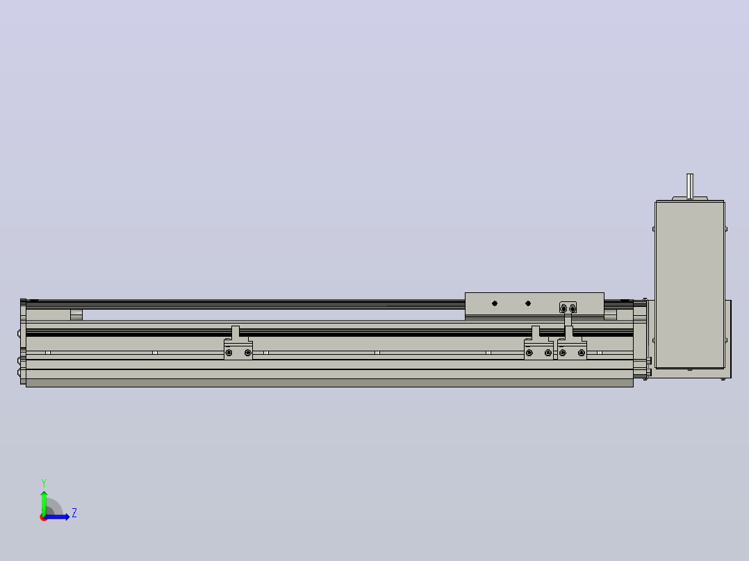 MT120BT半封闭皮带滑台[MT120BT.L100.300.LU.P40.C3]左视图