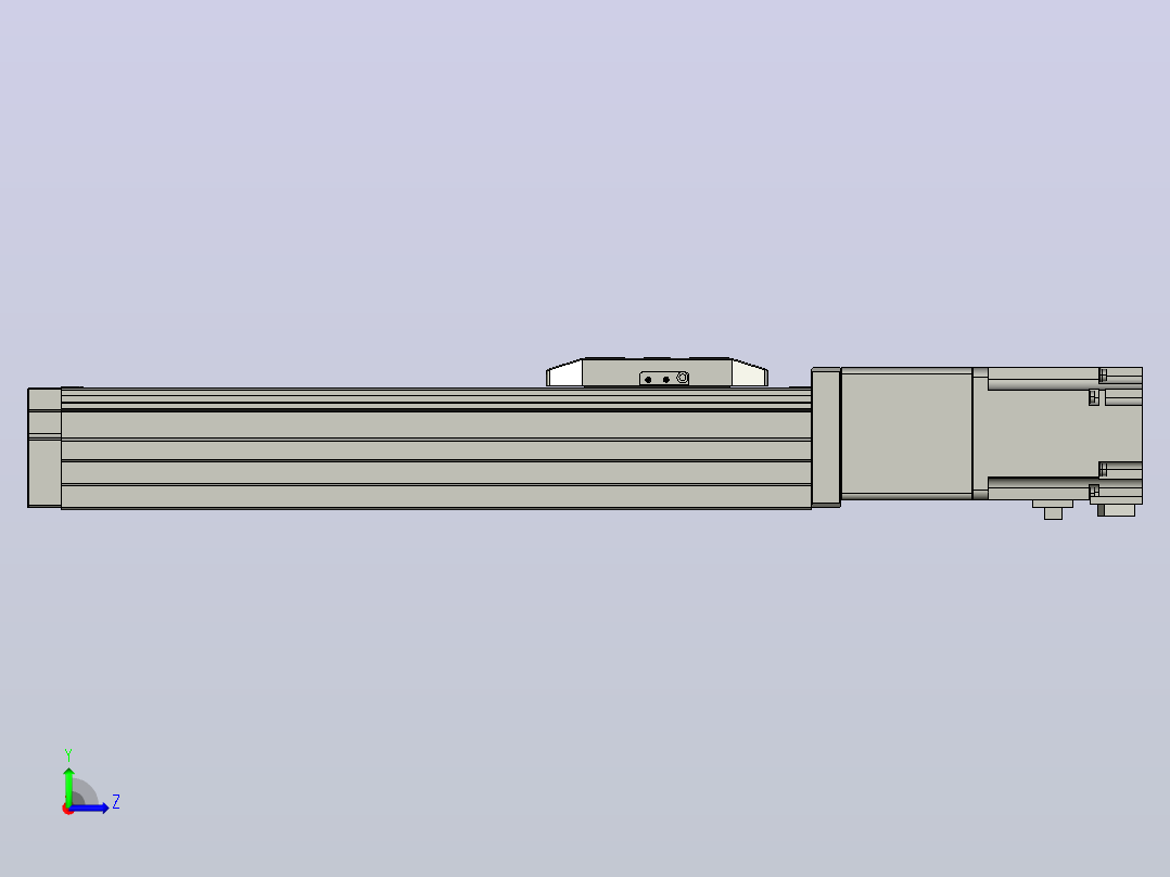 滚珠丝杠直线轴内置导轨TPA-GCR-65-1610C-L200-M-M40-N3左视图